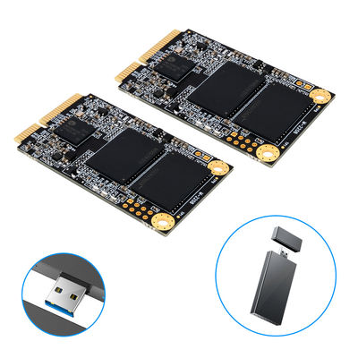 Geräuschlose, tragbare kommerzielle SSD MSATA Festplatte 64 GB bis 2 TB schnelle Datenübertragung